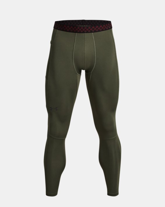 Men's UA RUSH™ ColdGear® Leggings, Green, pdpMainDesktop image number 4